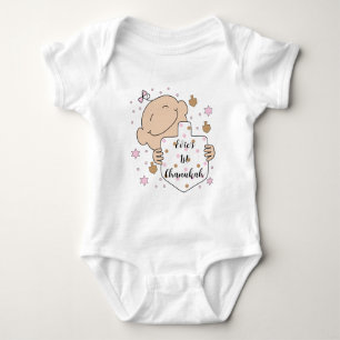 Body Para Bebê Macacão de Bebê Rosa Bebê Chanukah