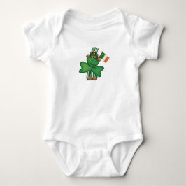 Body Para Bebê Macacão de Bebê Urso Irlandês Me Beija do Dia de S