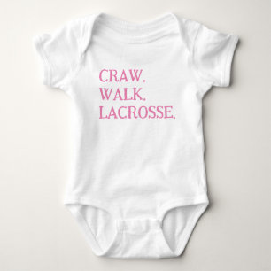 BODY PARA BEBÊ MACACÃO DE LACROSSE PARA MENINA ROSA E BRANCO