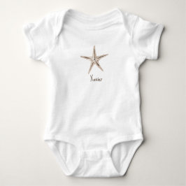 Body Para Bebê macacão PERSONALIZADO COM AUVISTAR DE ESTRELA EM A