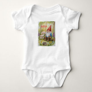 Body Para Bebê Macacão personalizado de gnomo para bebê