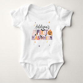 Body Para Bebê Macacão Personalizado de Primeiro Halloween do Beb