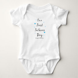 Body Para Bebê Macacão Personalizado Estrela Azul | 1º Dia dos Pa