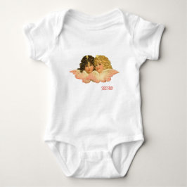 BODY PARA BEBÊ MACACÃO PERSONALIZADO GÊMEOS ANJOS PARA BEBÊ