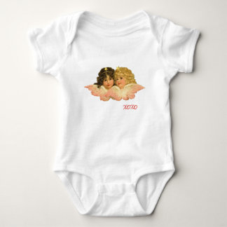 BODY PARA BEBÊ MACACÃO PERSONALIZADO GÊMEOS ANJOS PARA BEBÊ