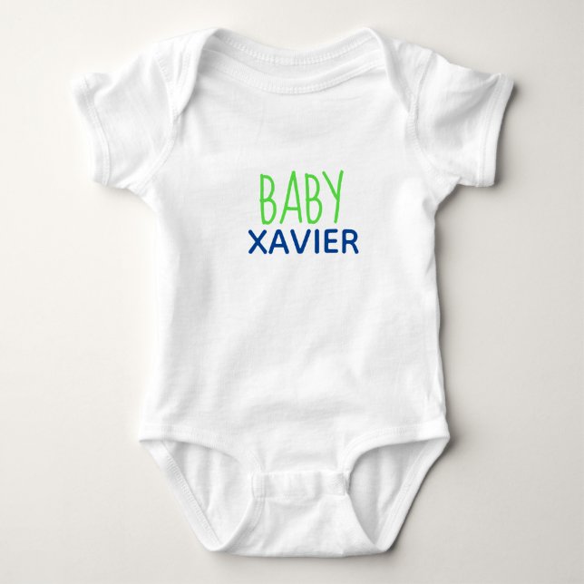 Body Para Bebê Macacão Personalizado para Bebê (Frente)