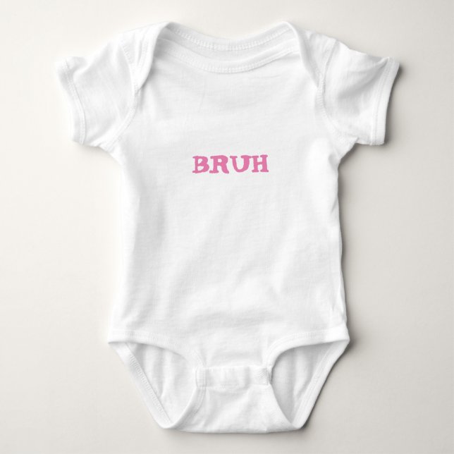 BODY PARA BEBÊ MACACÃOZINHO BRUH BABY (Frente)