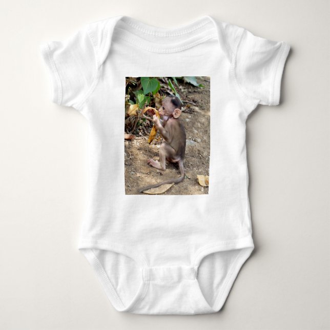 Body Para Bebê Macaco-Bebê (Frente)
