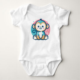 Body Para Bebê Macaco Fofo