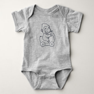 Body Para Bebê macaco giro