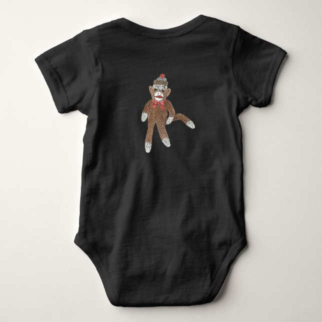 Body Para Bebê Macaco Sock (Verso)