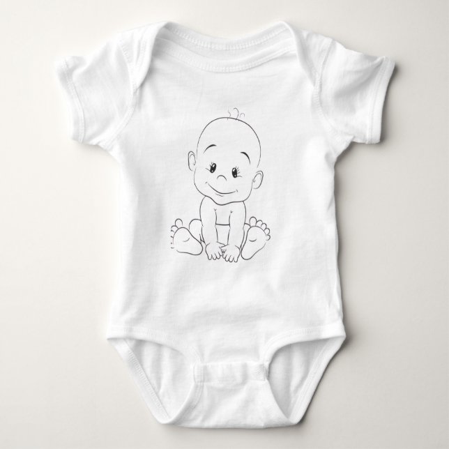 Body Para Bebê Macacões (Frente)