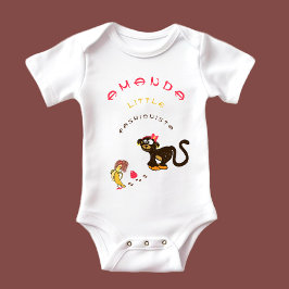 Body Para Bebê Macaquinho