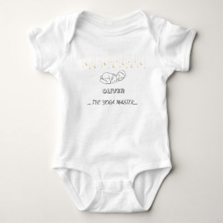 Body Para Bebê Macaquinho de Yoga Personalizado Macacão de Bebê D