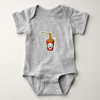 Body Para Bebê macarrão sorridente