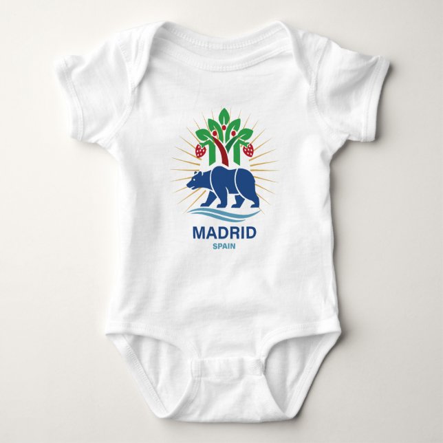 Body Para Bebê Madrid Espanha Europa (Frente)