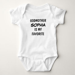 Body Para Bebê Madrinha Personalizada é Minha Favorita