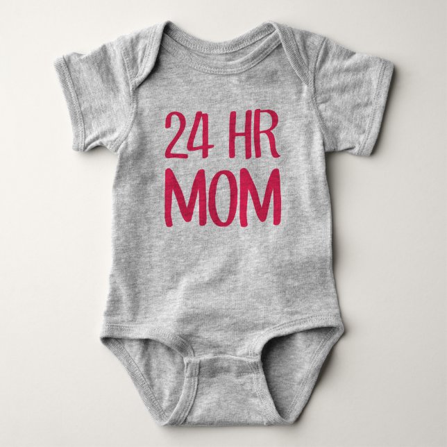 Body Para Bebê Mãe 24 hrs (Frente)
