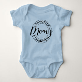 Body Para Bebê Mãe Campeão Favorito Azul