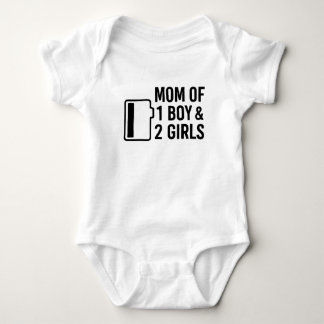 Body Para Bebê Mãe de 1 Menino e 2 Meninas