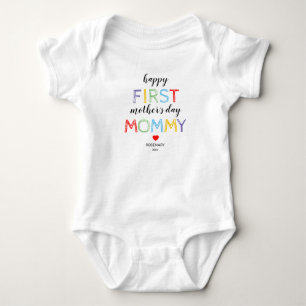 Body Para Bebê mãe, dia de as mães, mãe, mamãe, primeiro dia de a