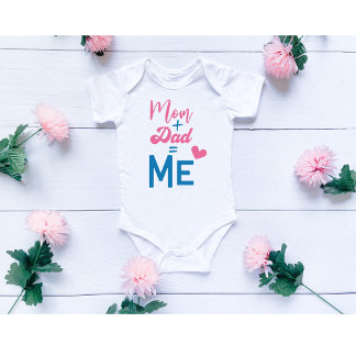 Body Para Bebê Mãe e Pai Iguais a Mim