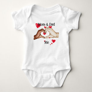 Body Para Bebê mãe e pai me amam