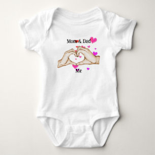 Body Para Bebê Mãe e Pai me amam