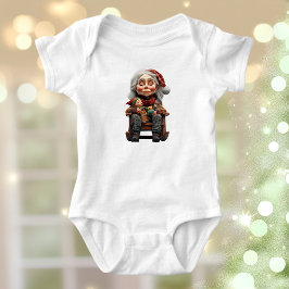 Body Para Bebê Mãe Natal II Bebê Bodô