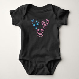 Body Para Bebê Mãe Pai Filha Pegadas