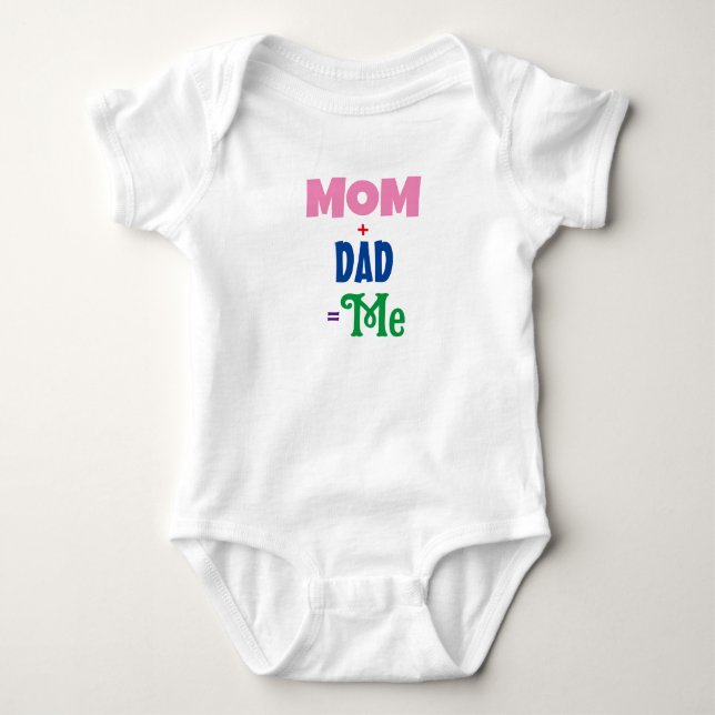 Body Para Bebê mãe+pai=me (Frente)