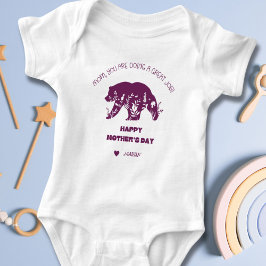 Body Para Bebê Mãe Personalizada Você Está Fazendo Um Trabalho De