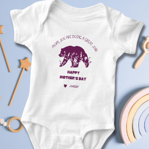 Body Para Bebê Mãe Personalizada Você Está Fazendo Um Trabalho De