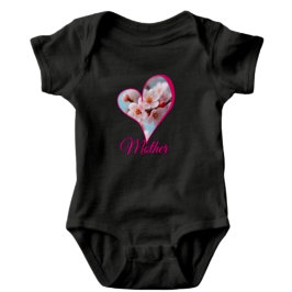 Body Para Bebê Magia de Flor de Cerejeira Rosa