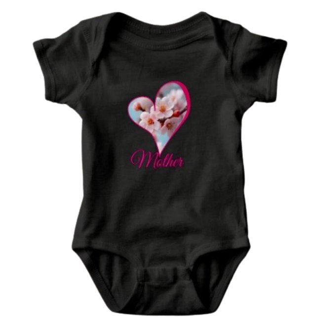 Body Para Bebê Magia de Flor de Cerejeira Rosa (Criador carregado)