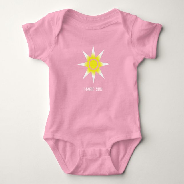 Body Para Bebê Magia Feliz, Sun Bebê Bebê (Frente)