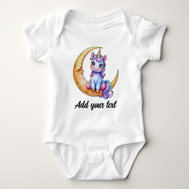 Body Para Bebê Magical Baby Unicorn Bodysuit (Frente)