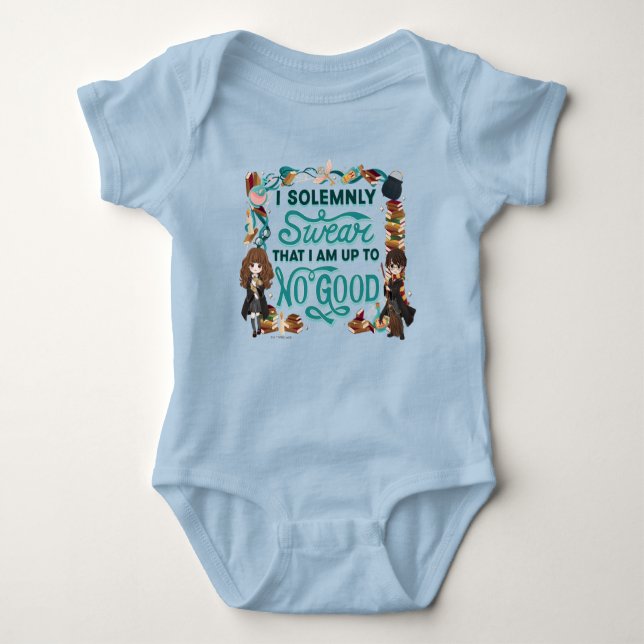 Body Para Bebê Magical Watercolor "I Solene Swear" (Frente)