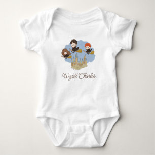 Body Para Bebê Mágico Harry Potter & Hogwarts Personalizado
