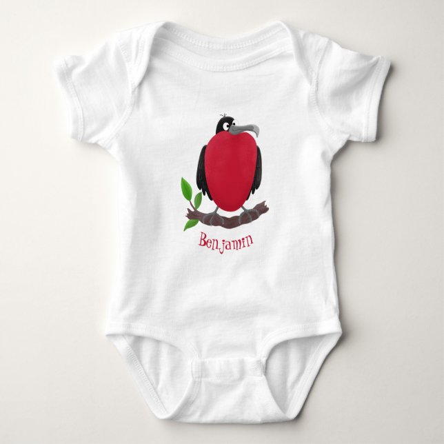 Body Para Bebê Magnífico desenho animado de pássaros (Frente)
