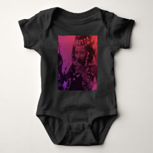 Body Para Bebê Magrebe Vermelho Rosa Oulado Naïl Berber Girl Bab
