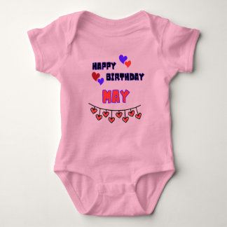 Body Para Bebê Maio Aniversário Bebê Roupa