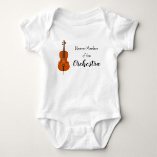 Body Para Bebê Mais Novo Membro do Bodysuit de Orquestra de Violo
