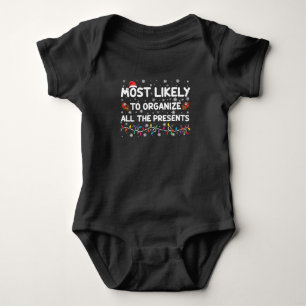 Body Para Bebê Mais Propenso a Organizar Todos os Presentes de Na