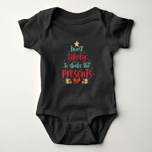 Body Para Bebê Mais Provável Para Agitar Os Presentes De Feliz Na (Frente)