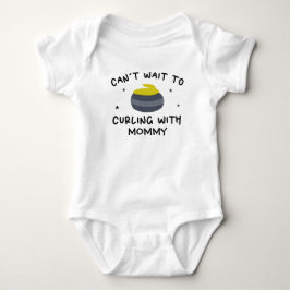 Body Para Bebê Mal não vejo a hora de praticar curling com a mamã