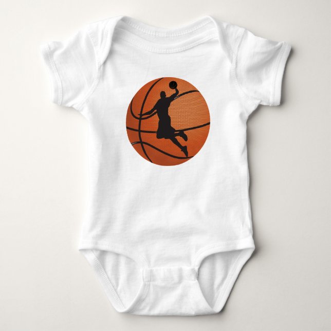 Body Para Bebê mala de basquetebol (Frente)