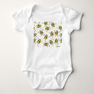 Body Para Bebê Malhação Avocado: Padrão de Vintagem Bonita