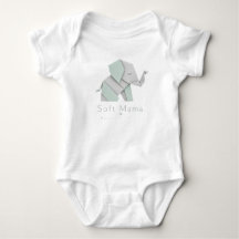 Mama Macia Elefante Pastel Fofo – Minimalista