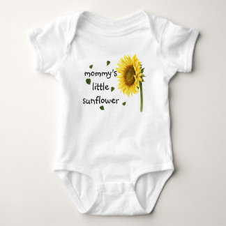 Body Para Bebê mamã pequeno girassol